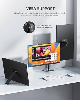 Amazon.com: UPERFECT Portable Monitor 18.5 inch 120Hz 100